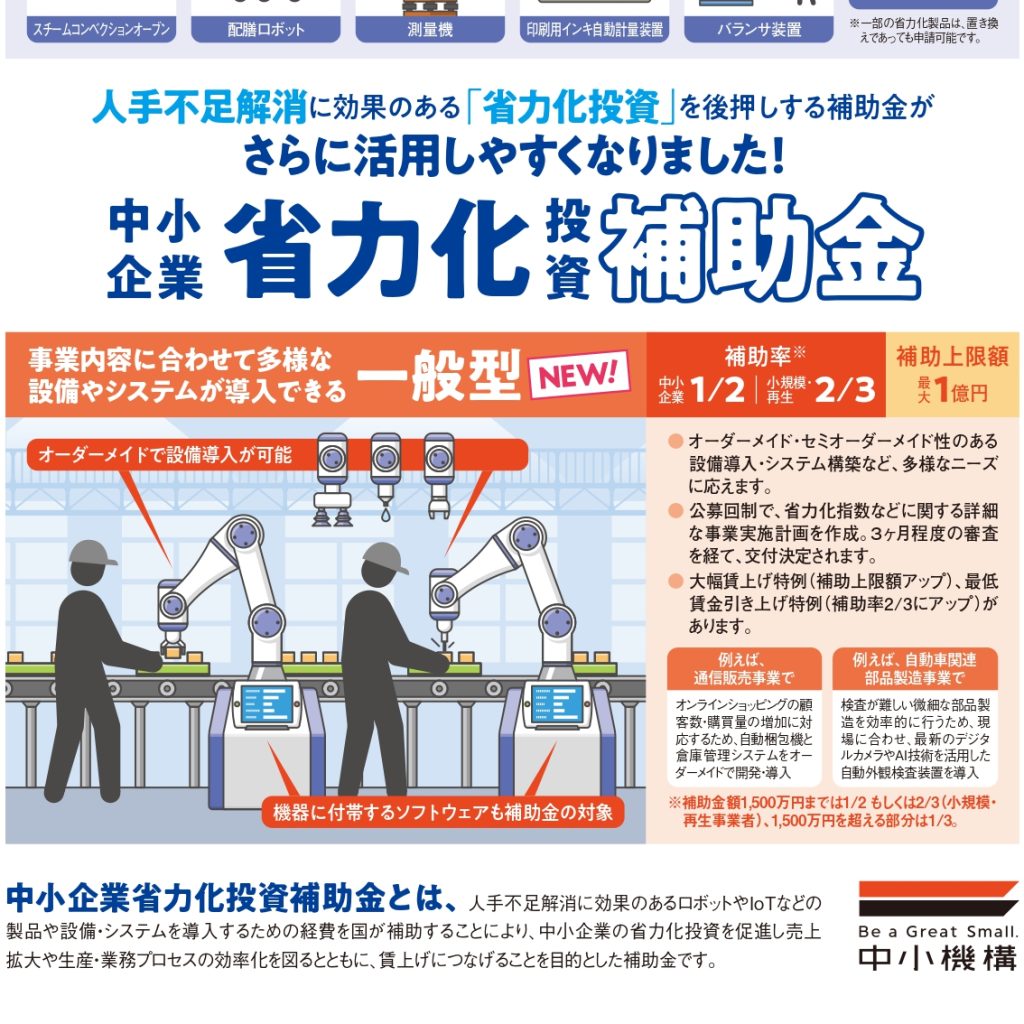 中小企業省力化投資補助金 | 京都で融資に強い西山税理士事務所